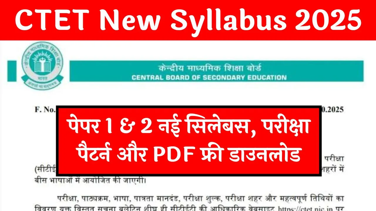 CTET Syllabus 2025